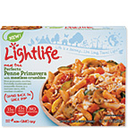 Perfecto Penne Primavera with meatless crumbles