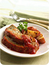 Italian Veggie Meatloaf with Roasted Potatoes